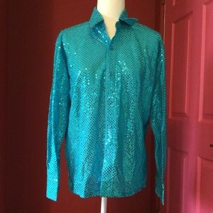 Beautiful Blue Sparkly Top